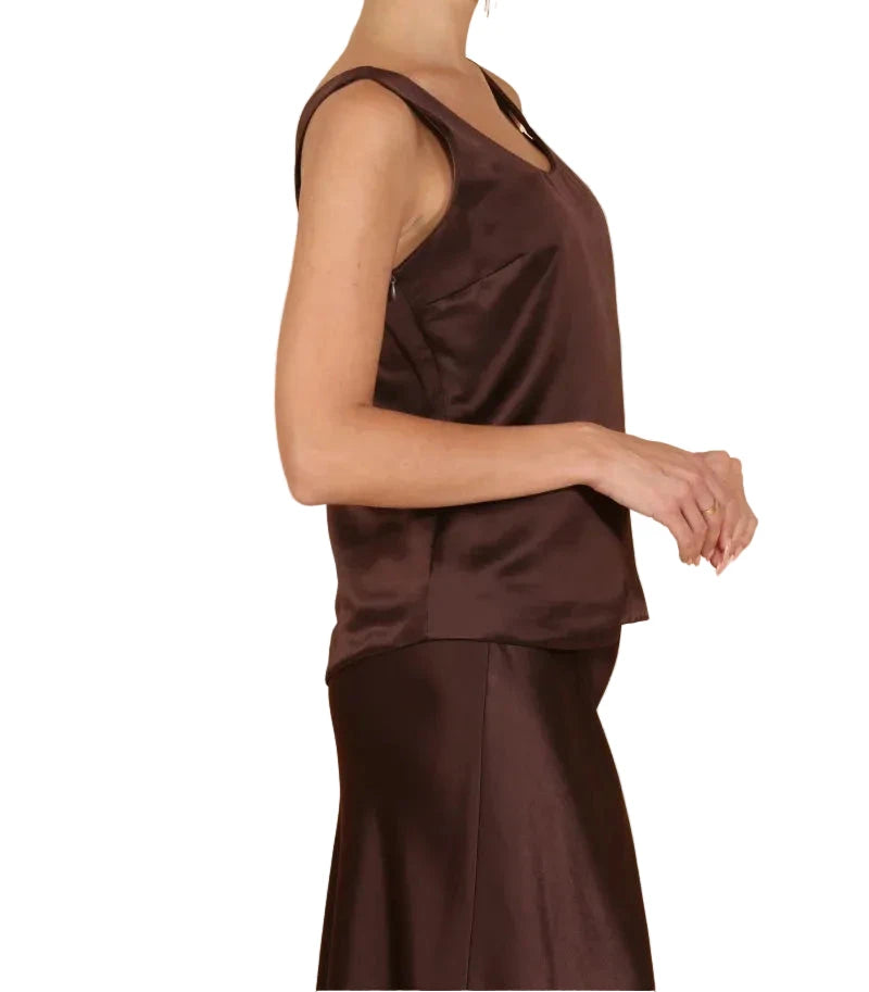 Acetate Sleeveless Top-Tops/Blouses-Uniquities