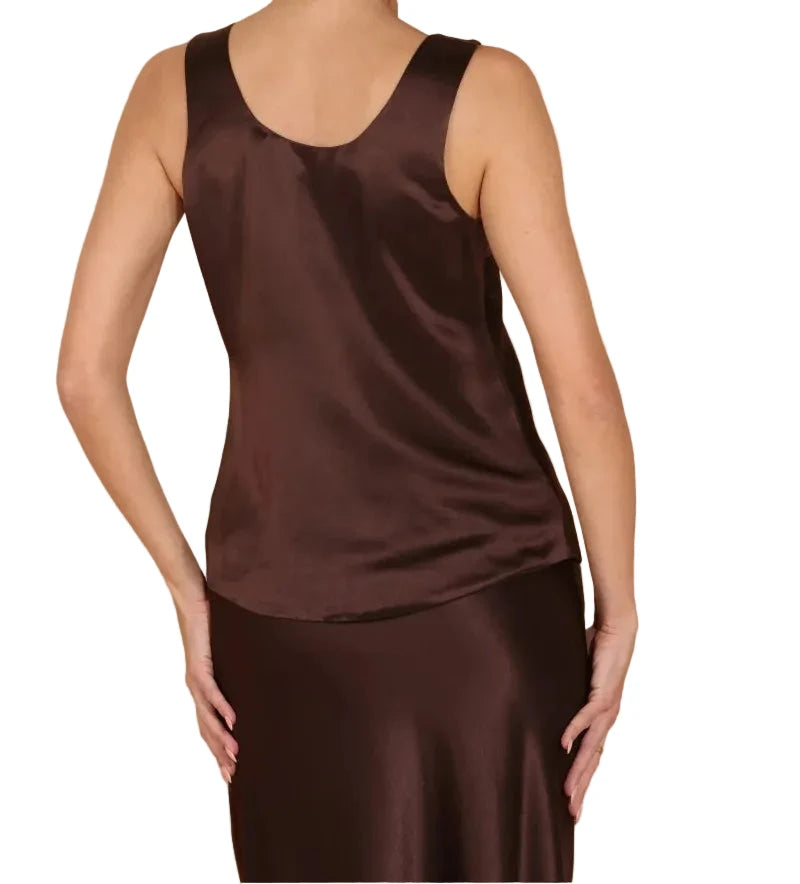 Acetate Sleeveless Top-Tops/Blouses-Uniquities