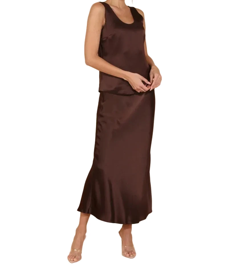 Acetate Slip Skirt-Bottoms-Uniquities