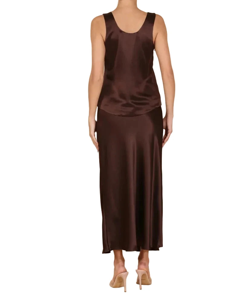 Acetate Slip Skirt-Bottoms-Uniquities