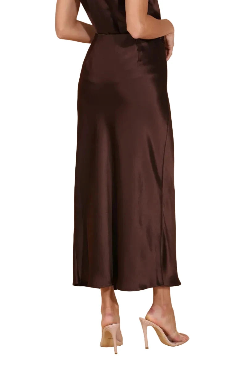Acetate Slip Skirt-Bottoms-Uniquities