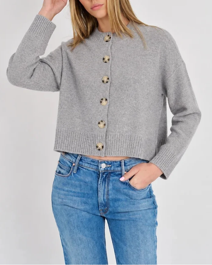 Nina Cashmere Cardigan-Sweaters-Uniquities