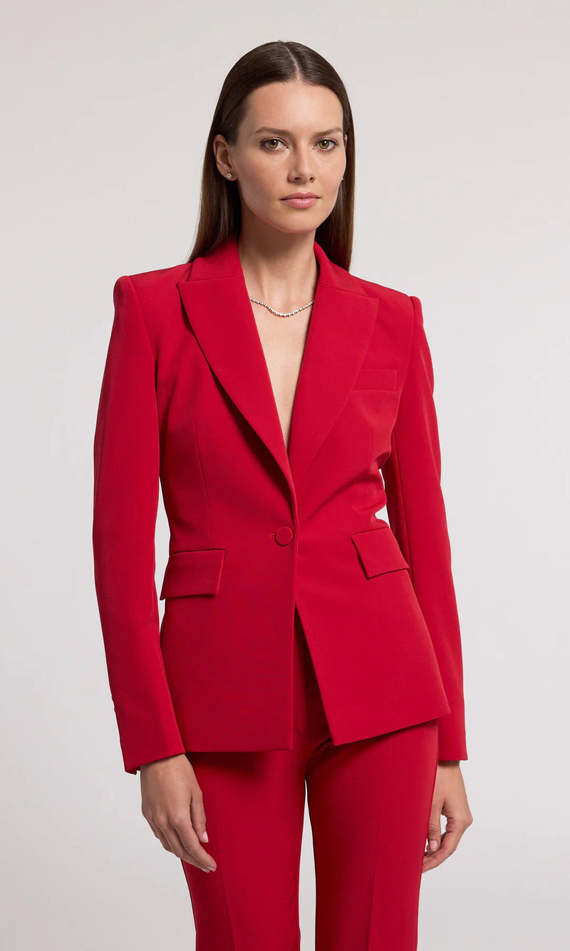 Aimee Crepe Blazer-Jackets-Uniquities