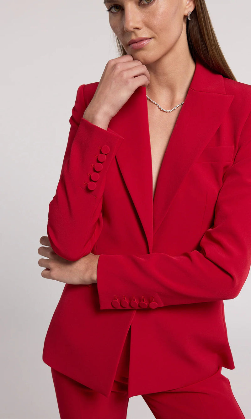 Aimee Crepe Blazer-Jackets-Uniquities