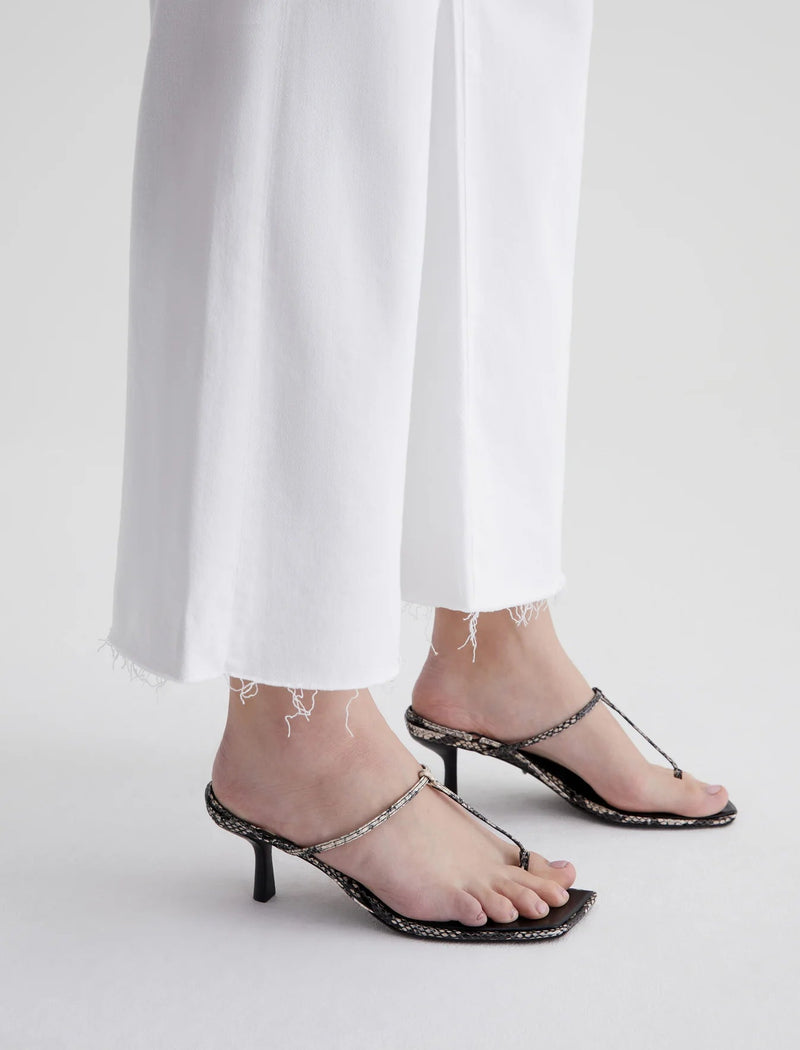 Saige Wide Leg Crop Jeans in Modern White-Denim-Uniquities
