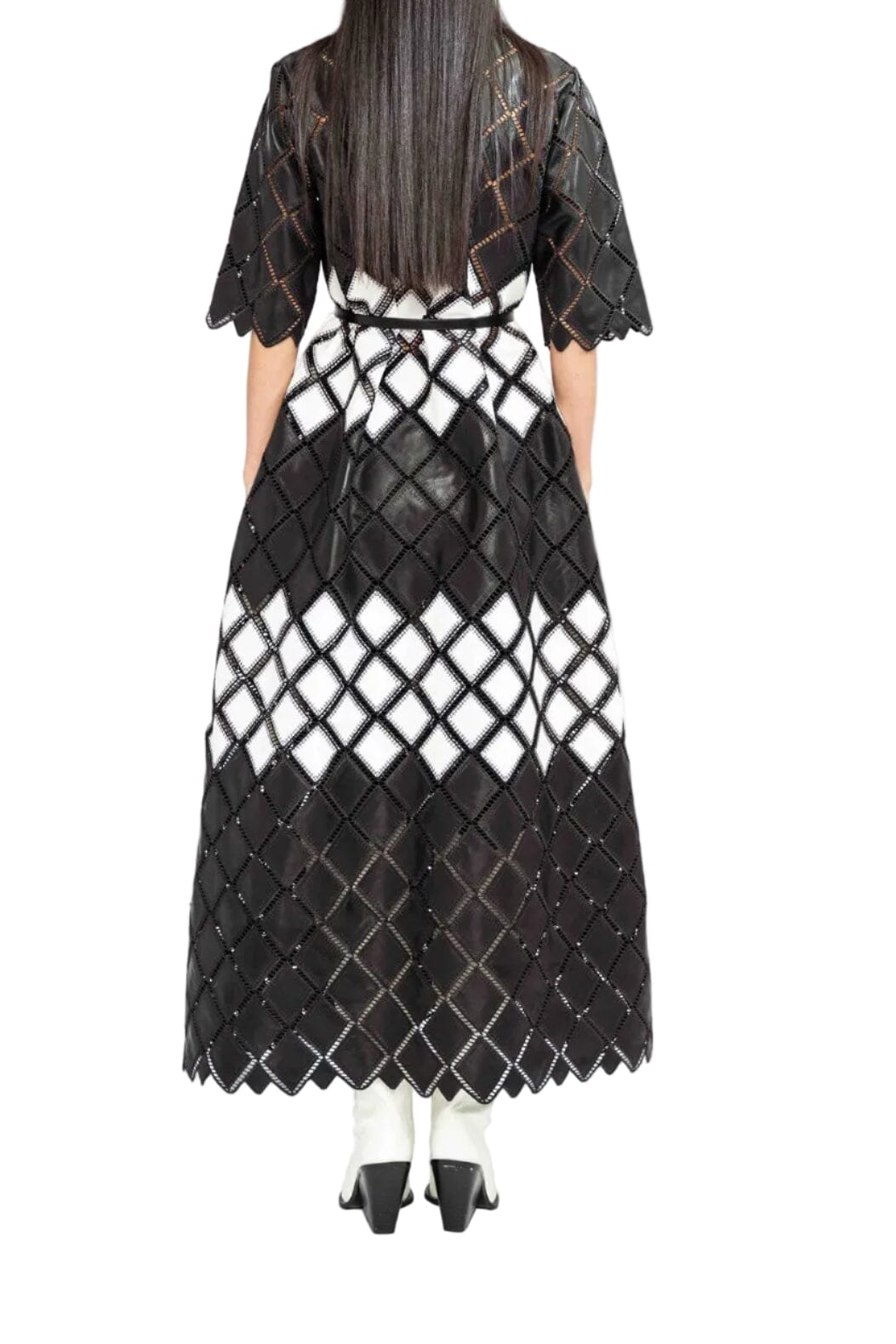 Lattice Midi Dress-Dresses-Uniquities