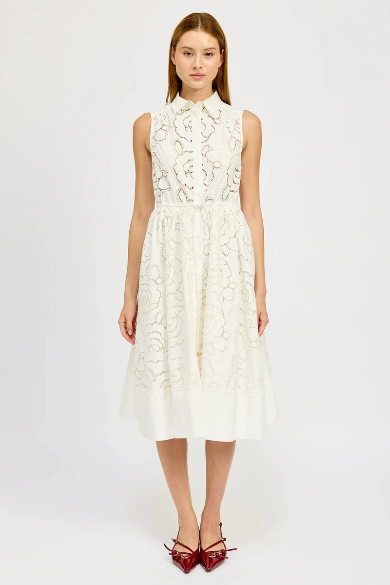 Chloe Belted Midi Dress-Dresses-Uniquities