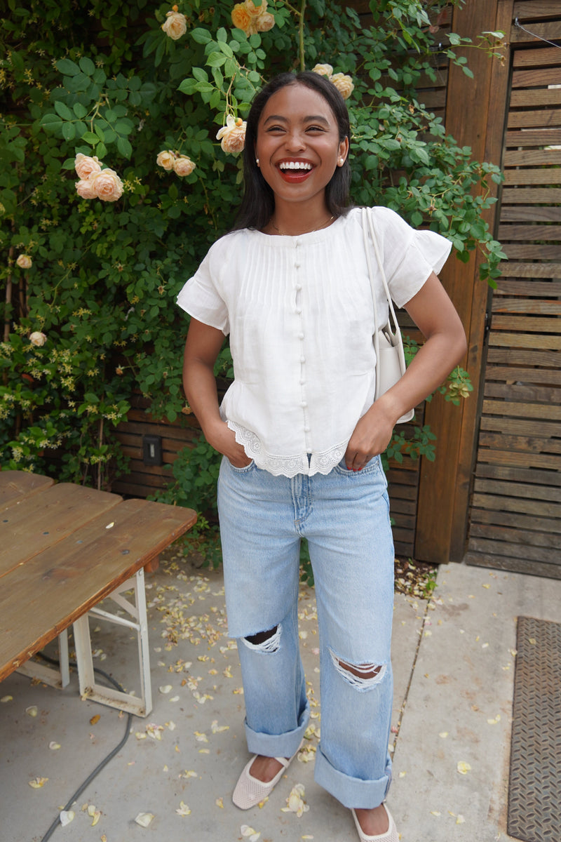 Logan Mid-Rise Wide Leg Jeans-Denim-Uniquities