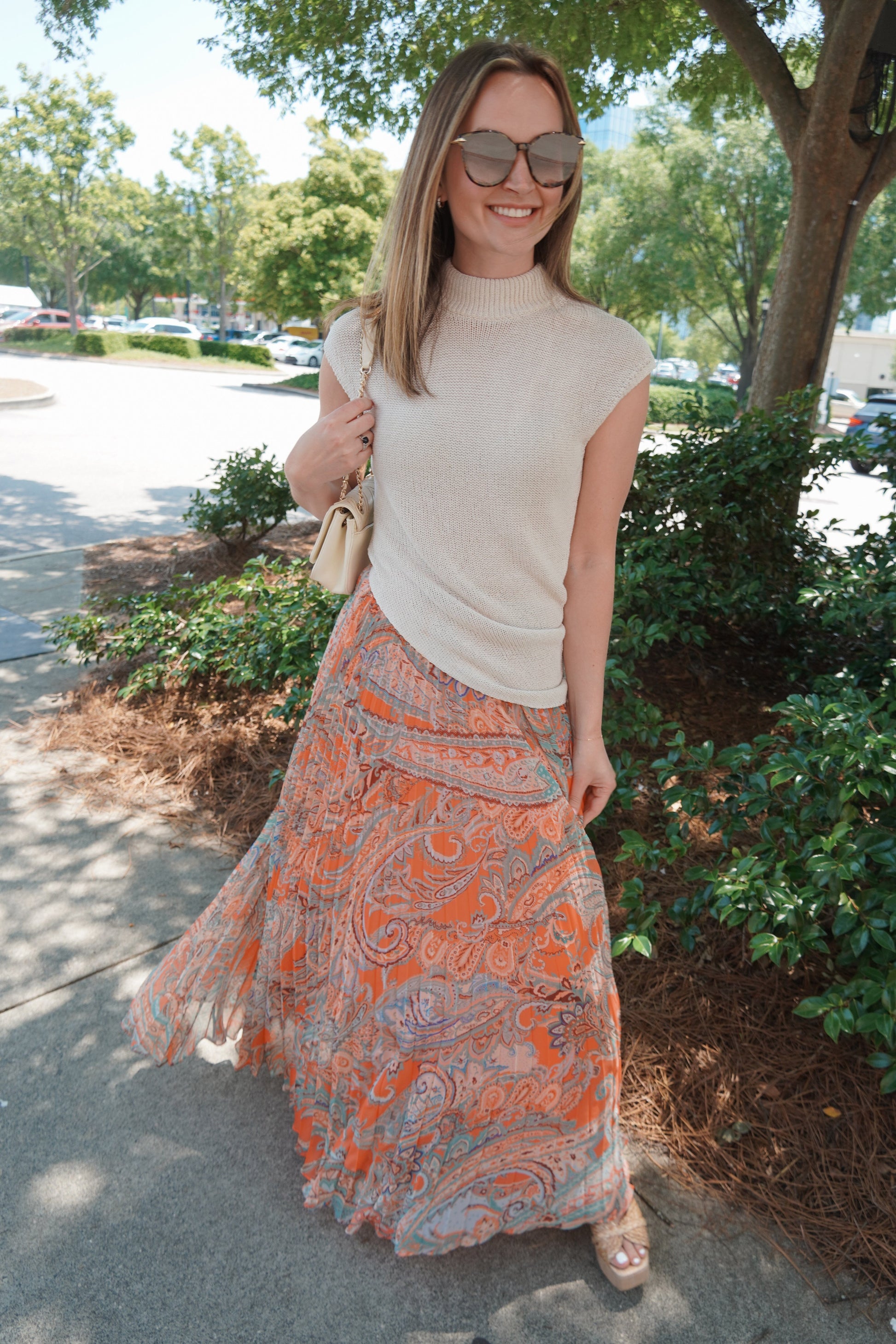 Torin Pleated Maxi Skirt-Bottoms-Uniquities