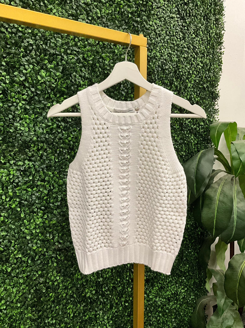 Texture Stitch Halter-Sweaters-Uniquities