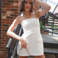 Strapless Skort Romper-Dresses-Uniquities
