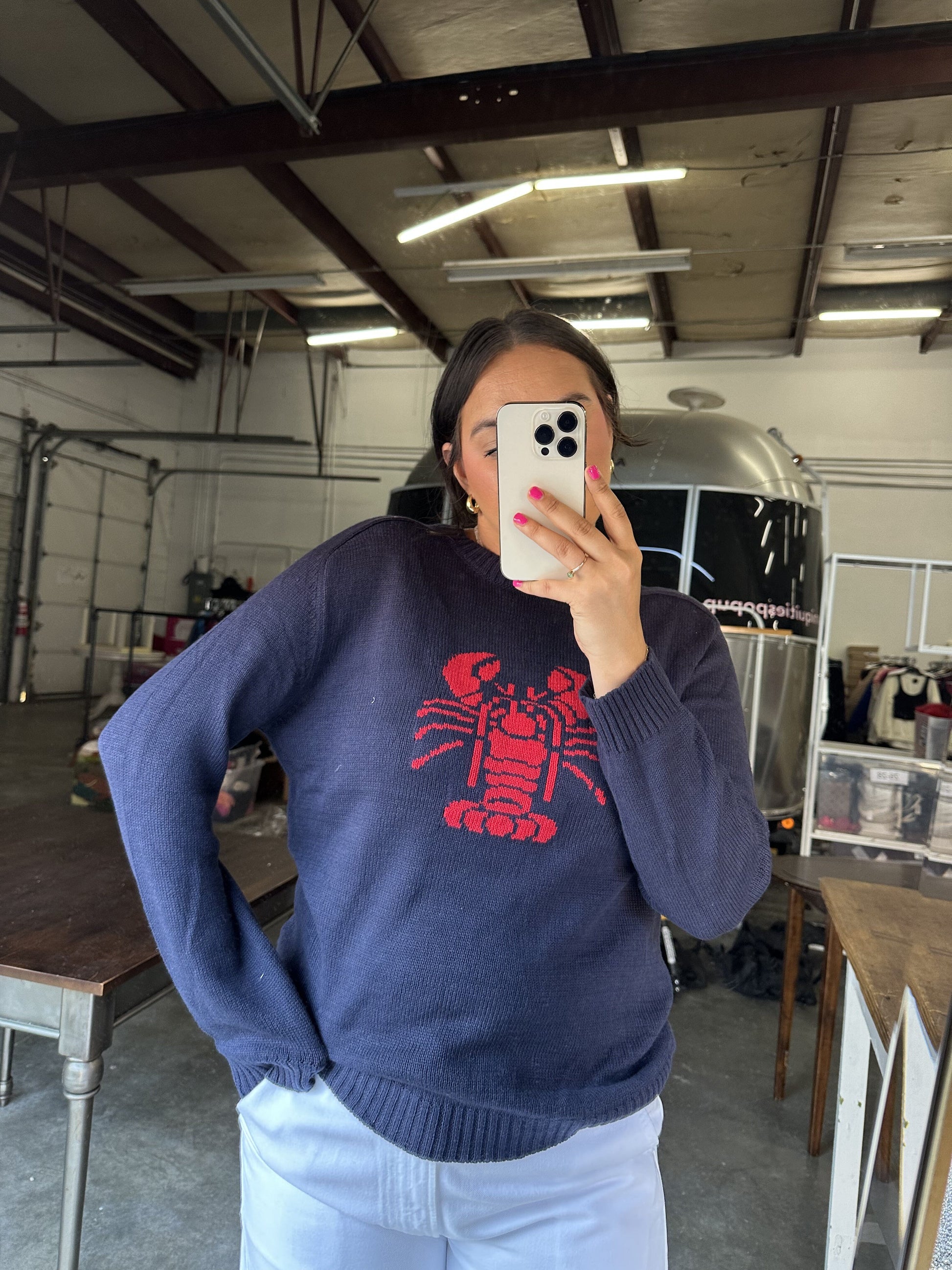 Lobster Sweater-Sweaters-Uniquities
