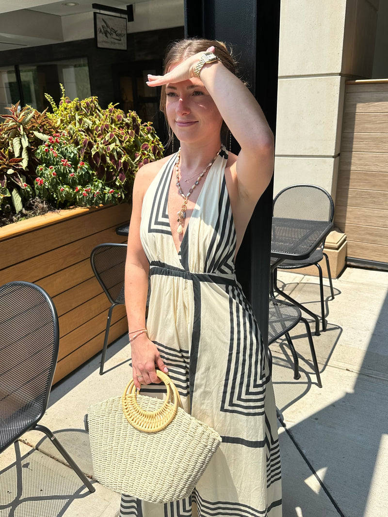 Straw Rattan Tote-Accessories-Uniquities