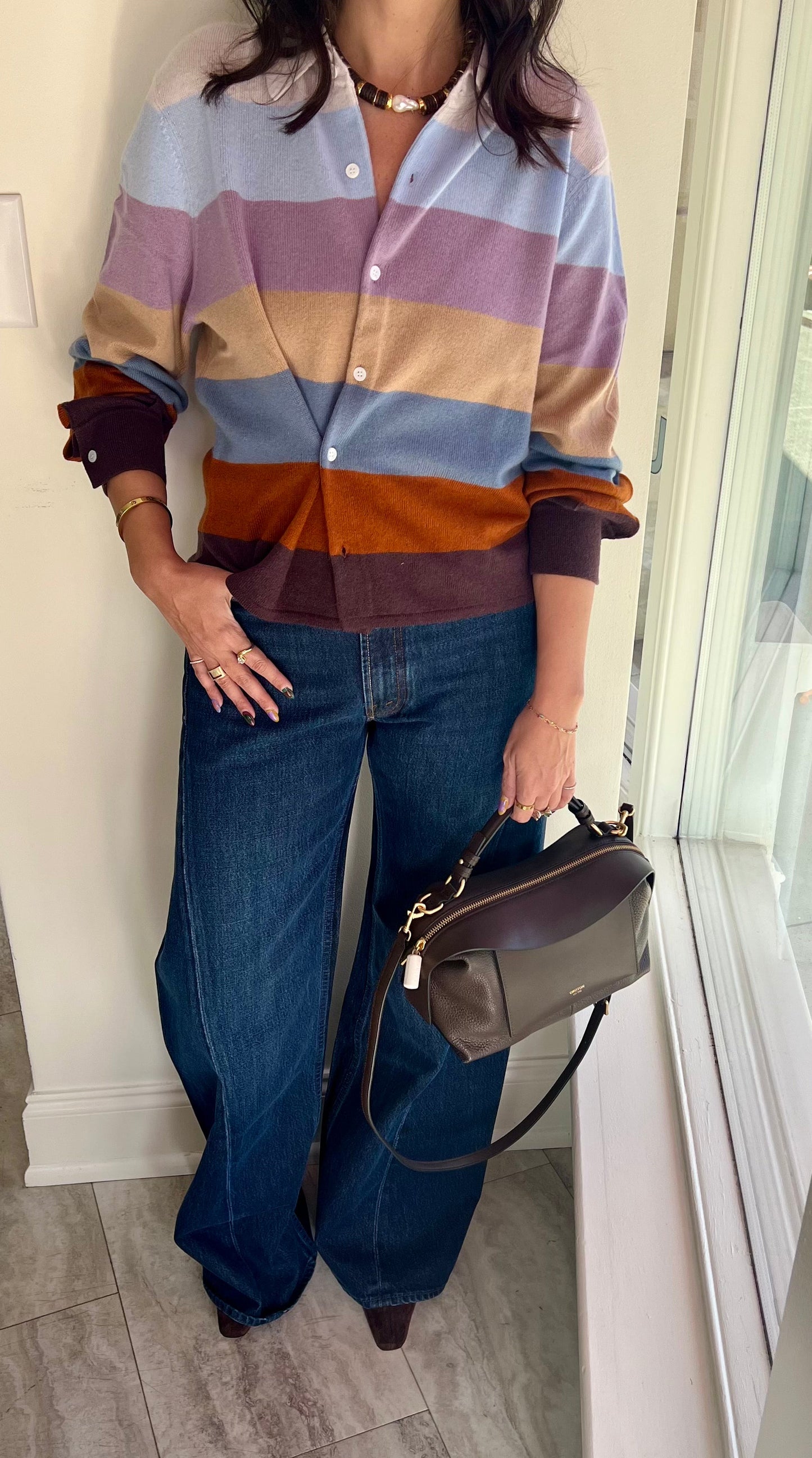 Rugby Cardigan Sweater-Sweaters-Uniquities