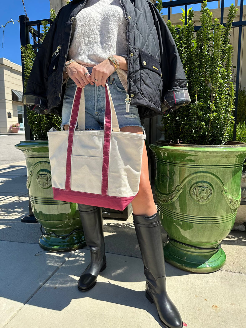 Everyday Tote Bag Maroon-Accessories-Uniquities