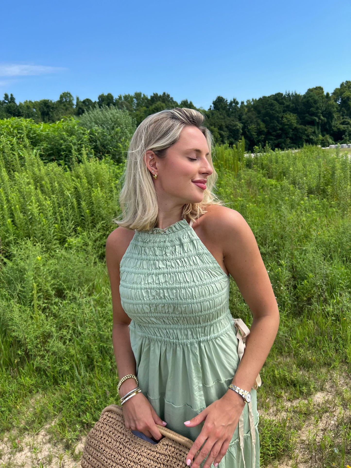 Patchwork Maxi Smock Slip Dres-Dresses-Uniquities