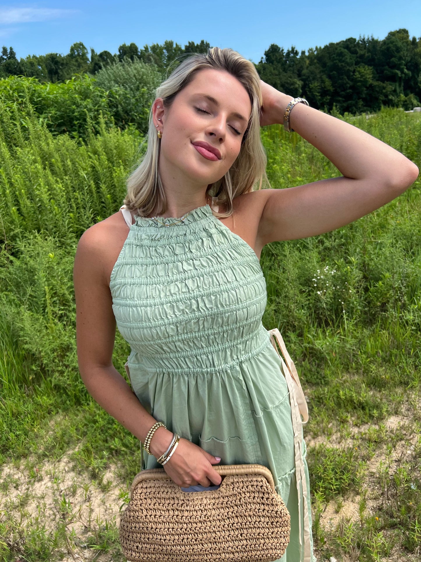 Patchwork Maxi Smock Slip Dres-Dresses-Uniquities