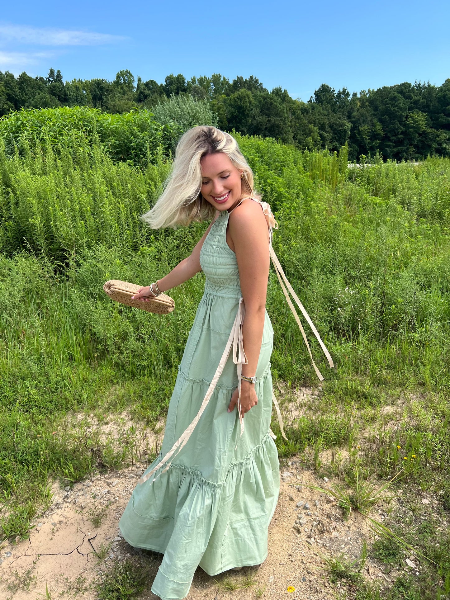 Patchwork Maxi Smock Slip Dres-Dresses-Uniquities