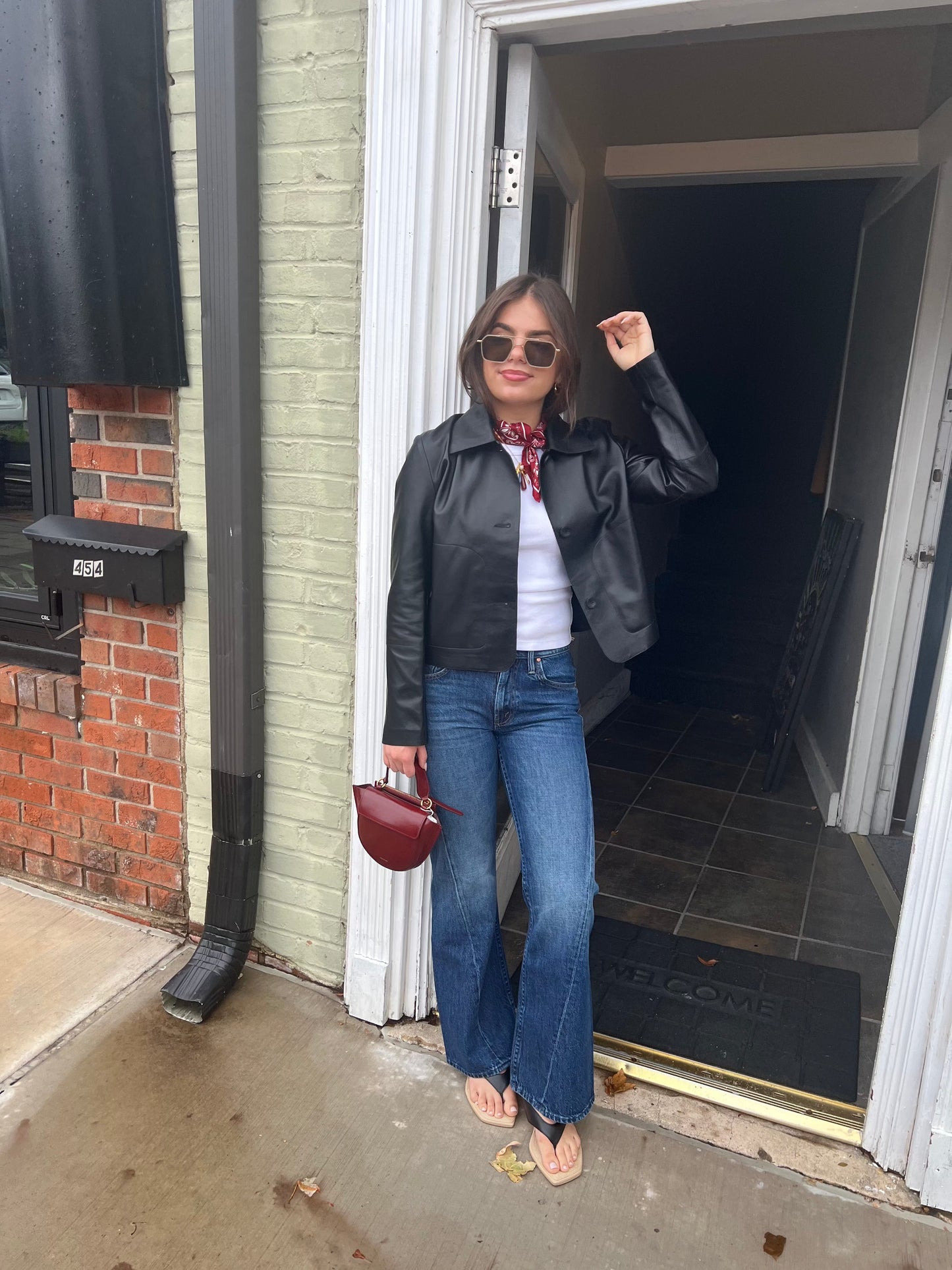 Emy Leather Jacket-Jackets-Uniquities