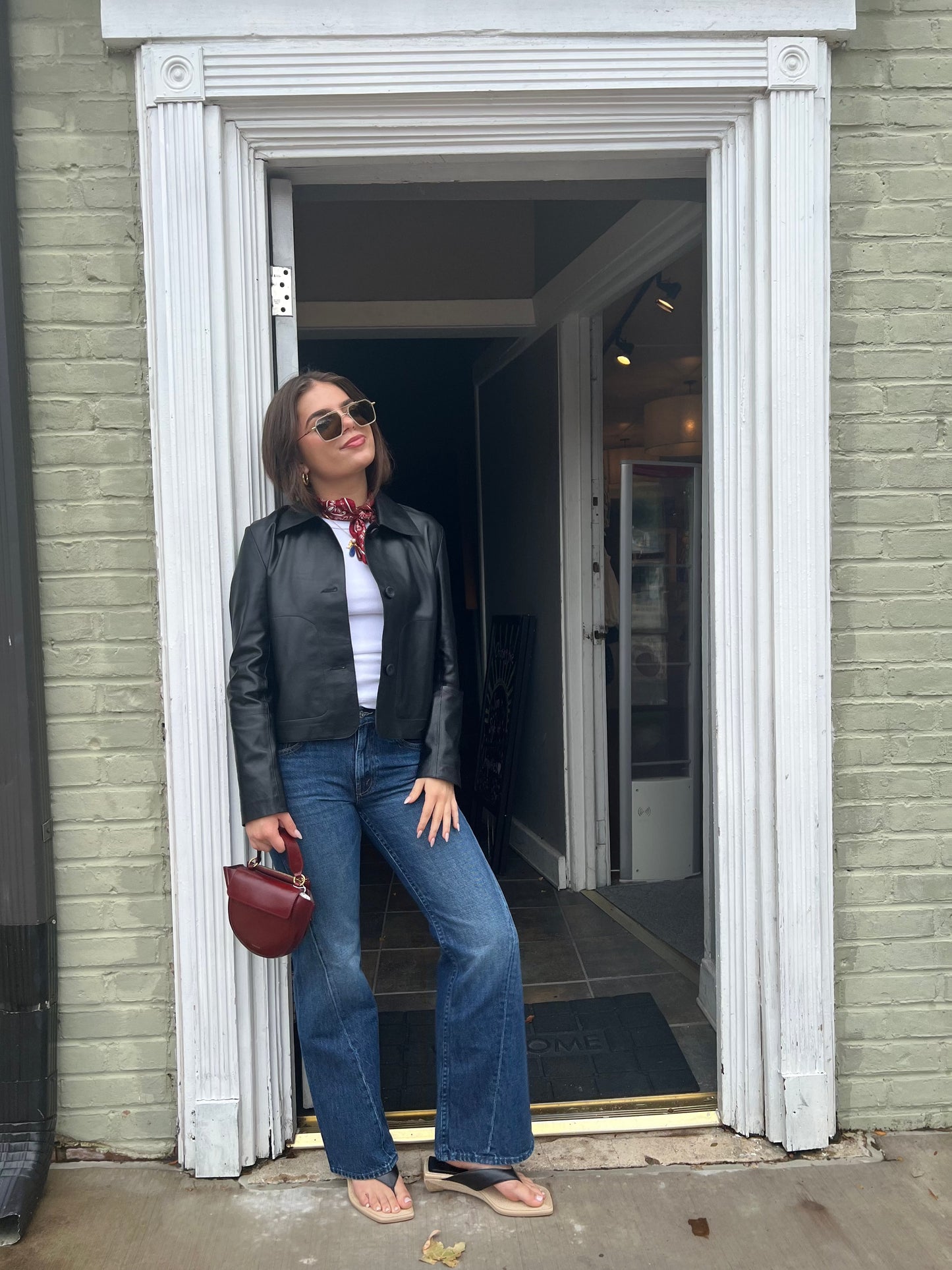 Emy Leather Jacket-Jackets-Uniquities