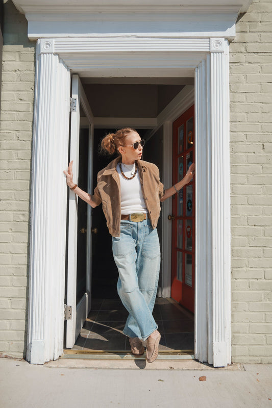 Lola Eve Bomber In Amber-Jackets-Uniquities
