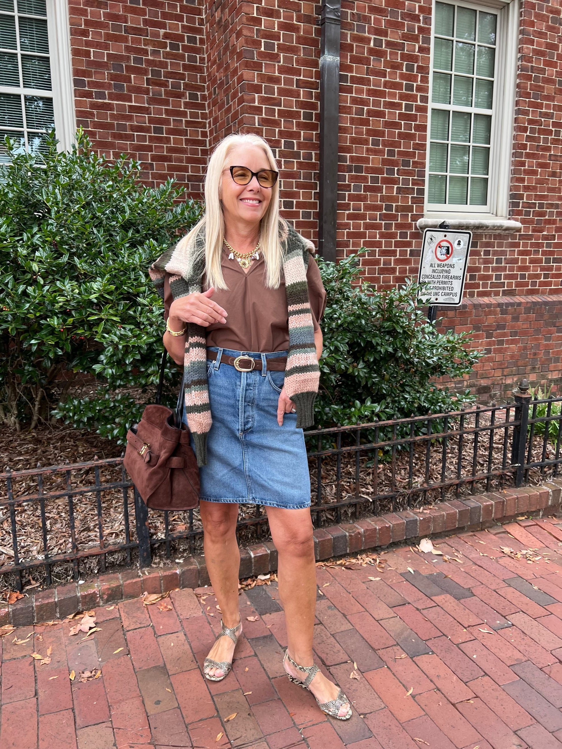 Etta Pencil Skirt-Denim-Uniquities