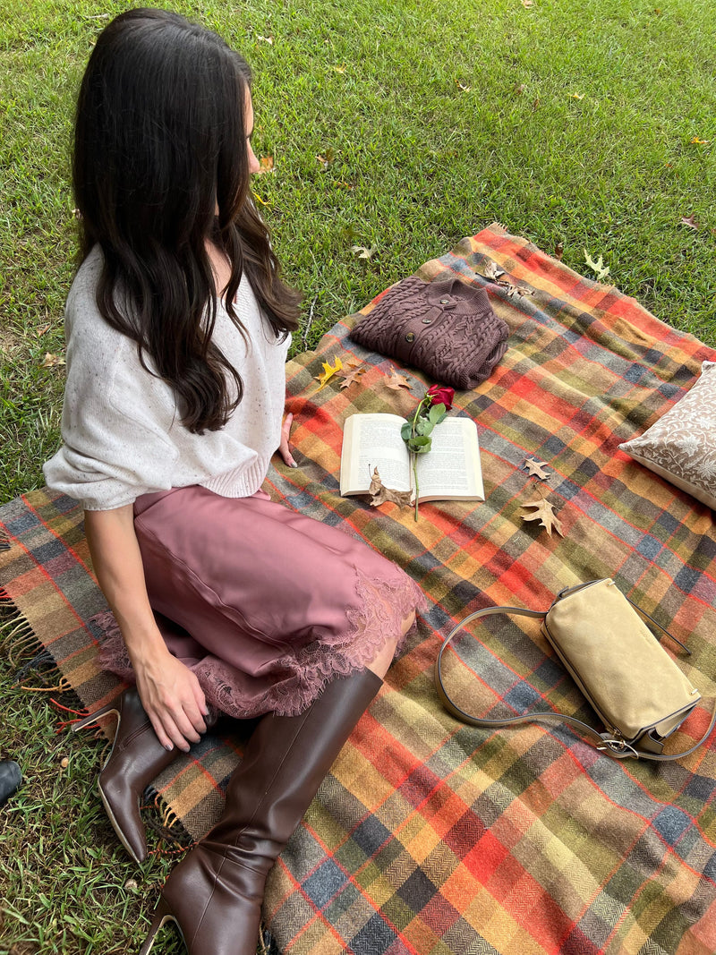 Lea Lace Hem Skirt-Bottoms-Uniquities