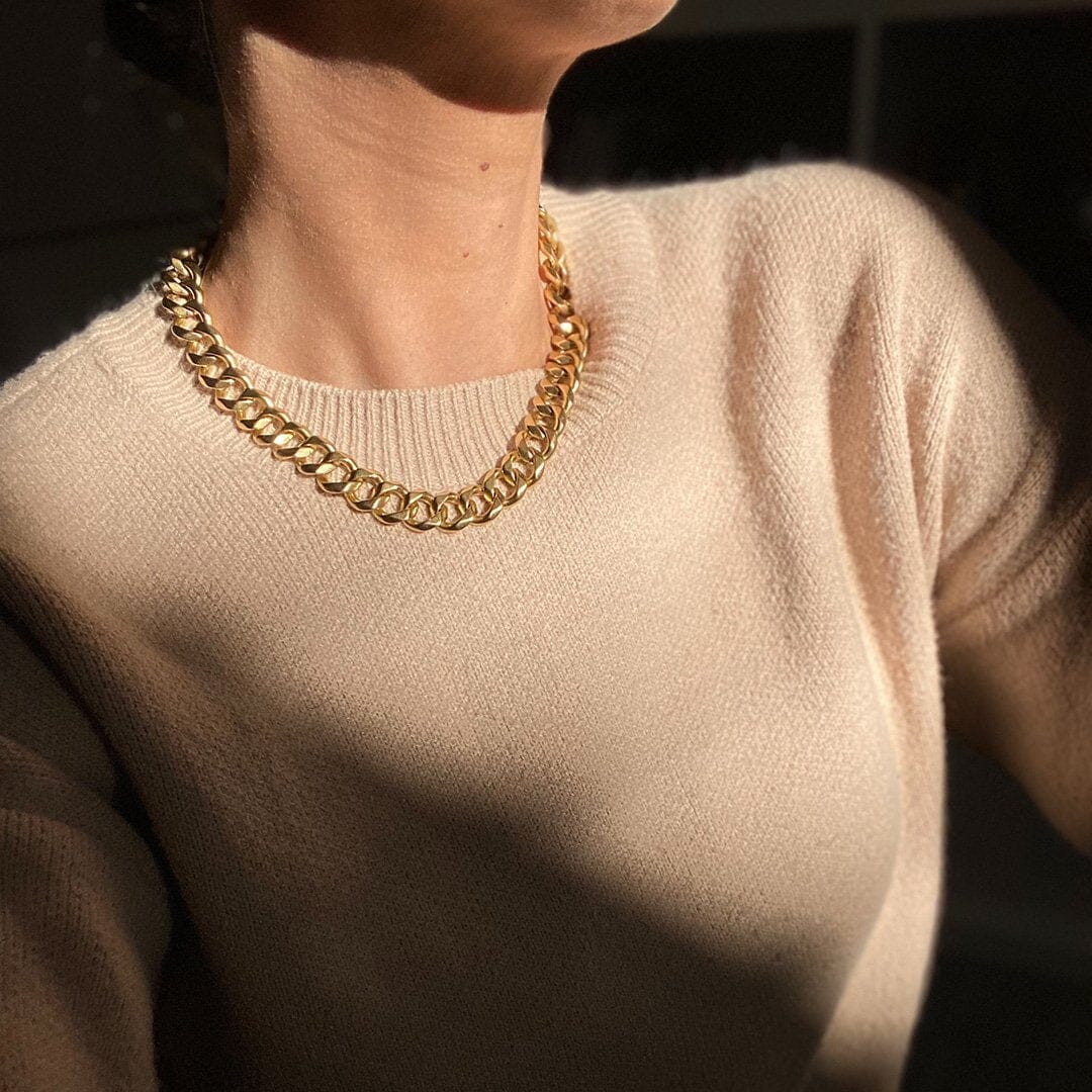 Perfect Curb Classic Necklace-Jewelry-Uniquities