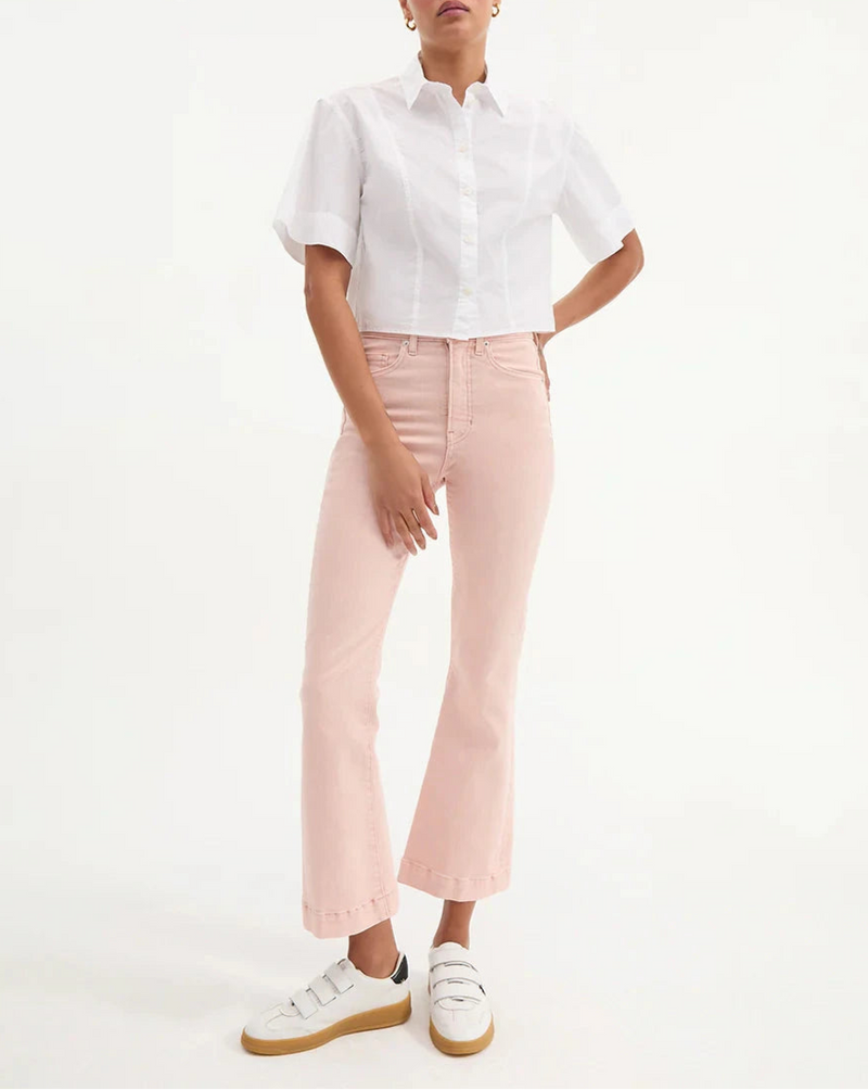 Carson High Rise Ankle Flare Jeans-Denim-Uniquities