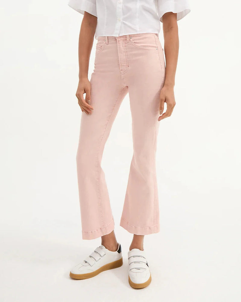 Carson High Rise Ankle Flare Jeans-Denim-Uniquities
