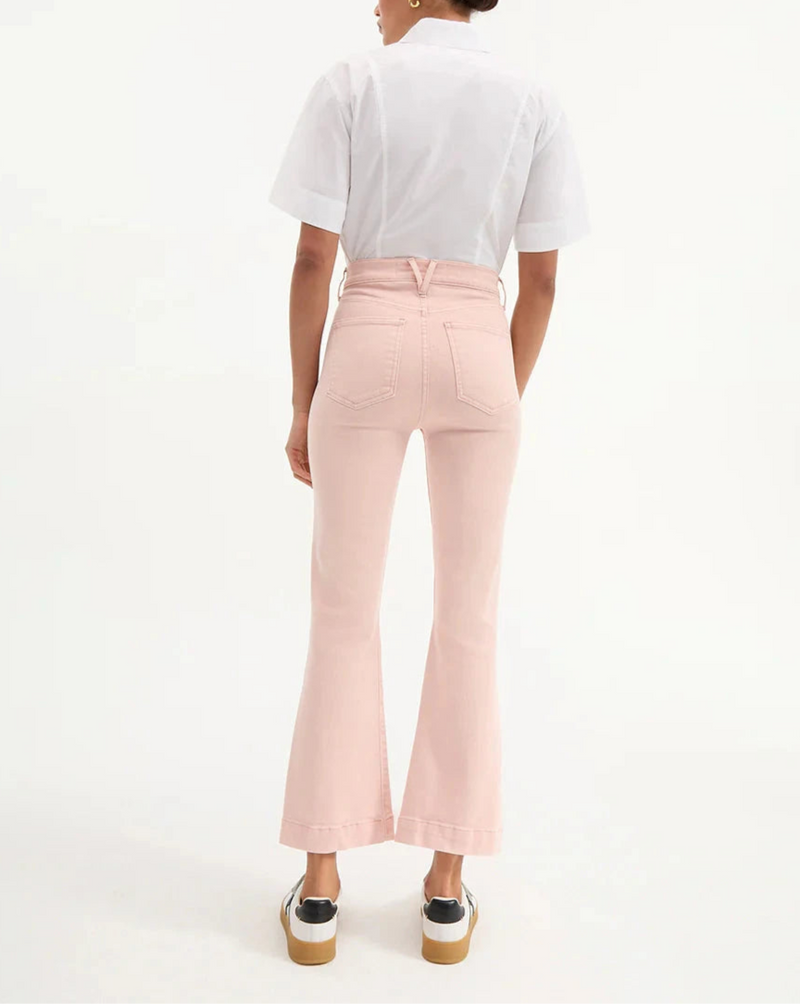 Carson High Rise Ankle Flare Jeans-Denim-Uniquities