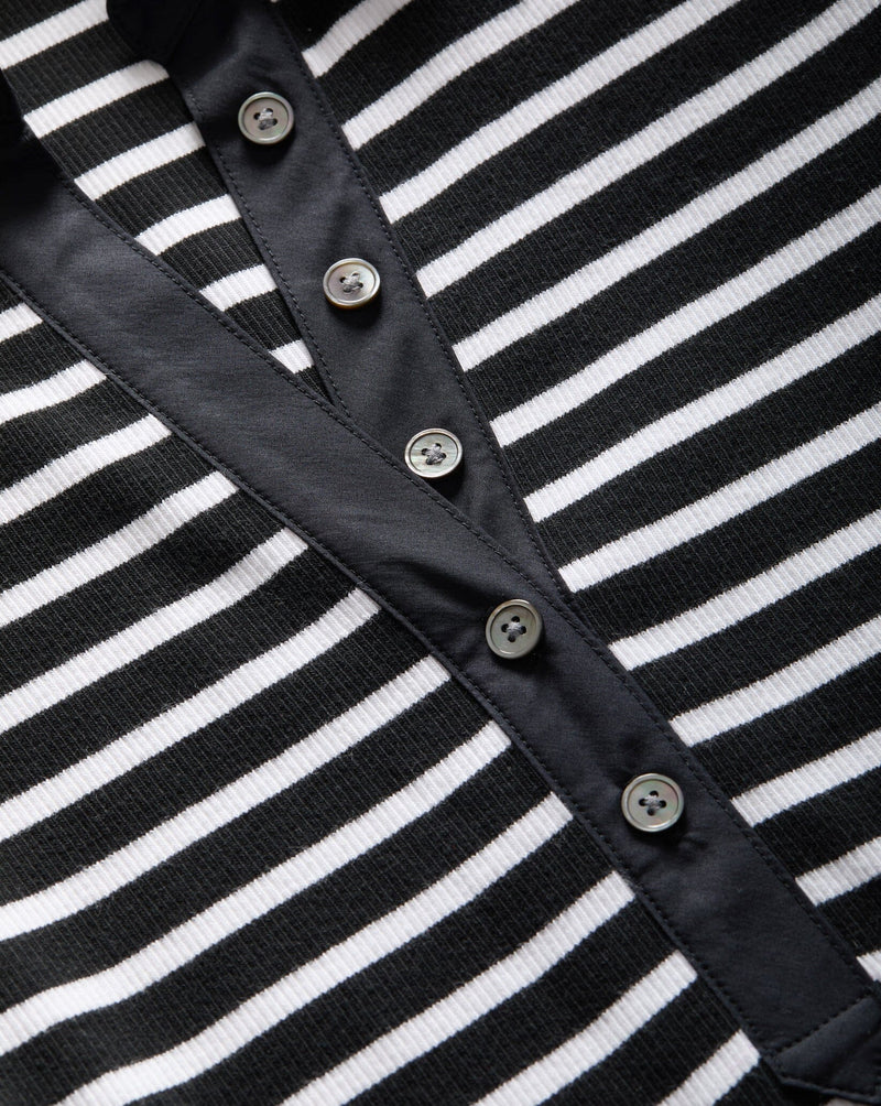Bailey Striped Polo Mini Dress-Dresses-Uniquities