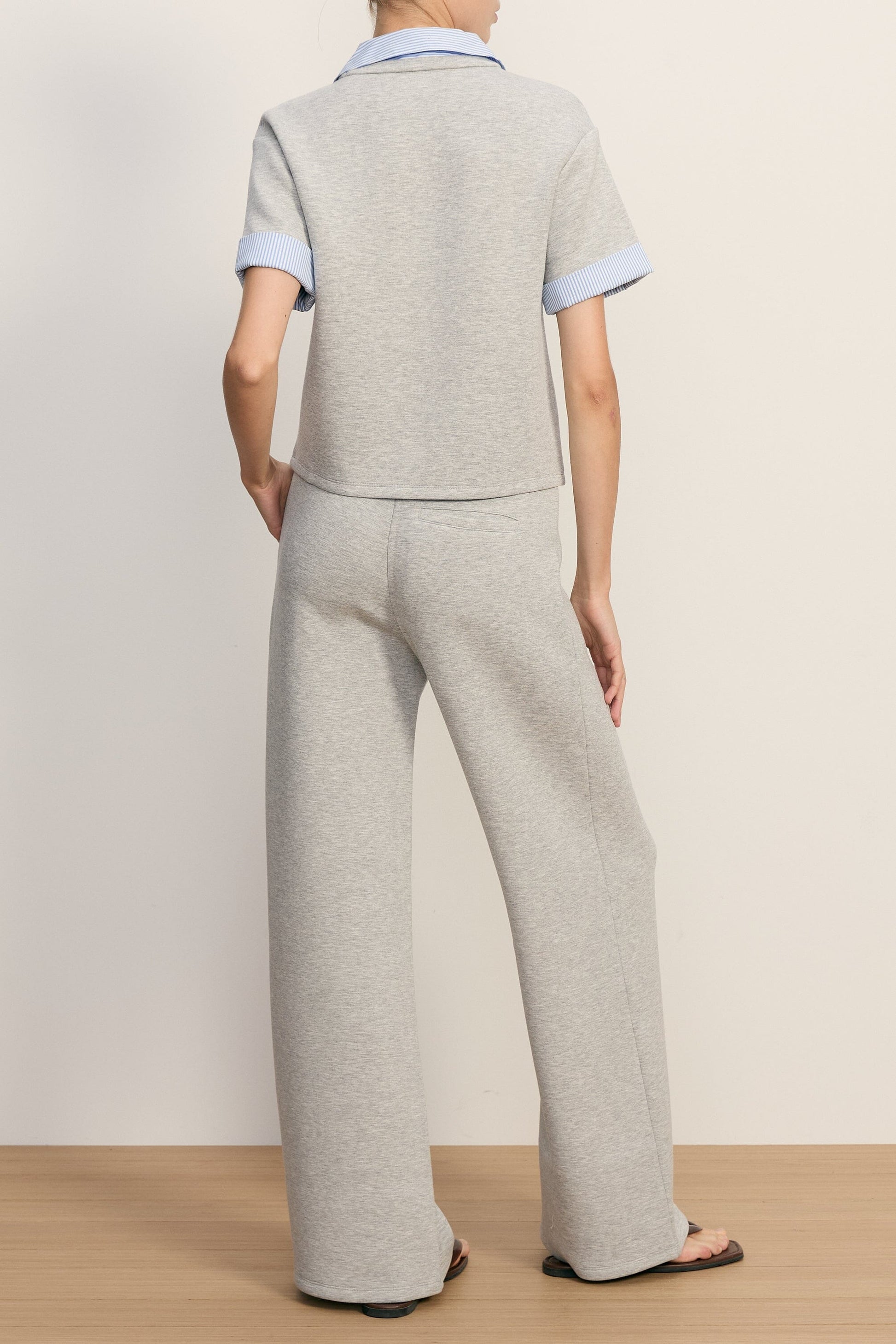 Stuyvesant Mixed Media Top-Tops/Blouses-Uniquities