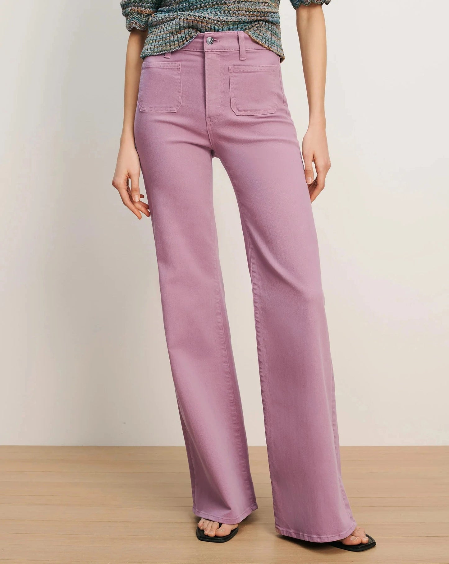 Joplin High Rise Wide Flare-Denim-Uniquities