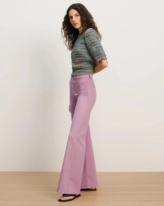 Joplin High Rise Wide Flare-Denim-Uniquities