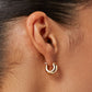 Mini Tome Hoop Earrings