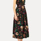 Lucine Deep V Cotton Dress-Dresses-Uniquities