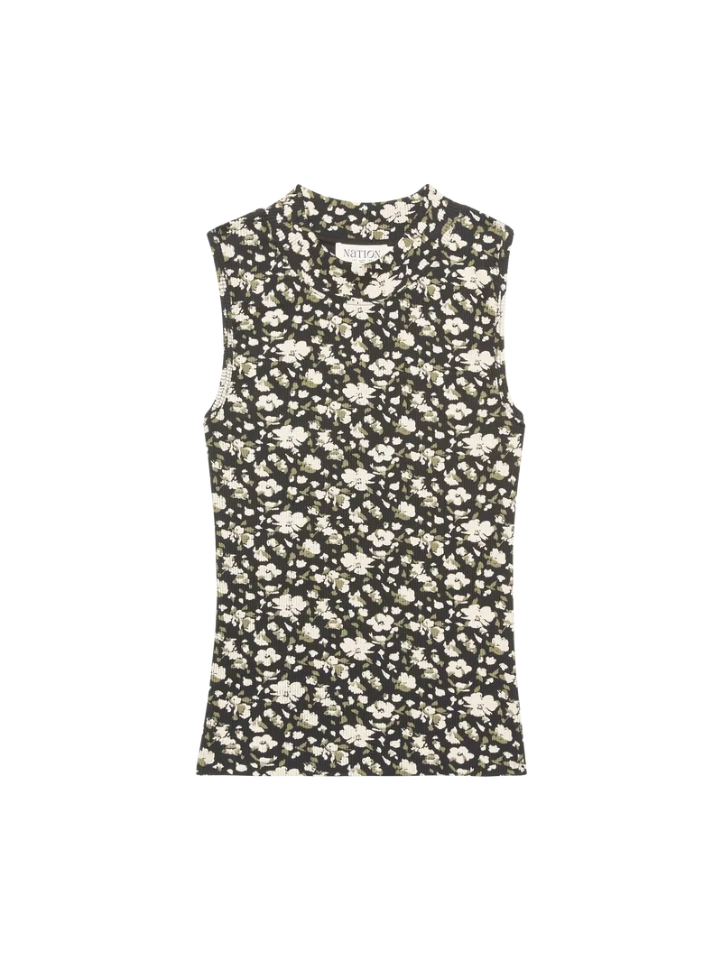 Joan Sleeveless Mock Neck Tops/Blouses NATION 