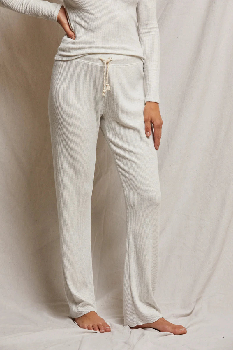 Leann Rib Straight Leg Pant-Lounge-Uniquities