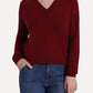 Cashmere Long Sleeve Shrunken V Neck