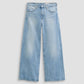 Saige Wide Leg Crop-Denim-Uniquities