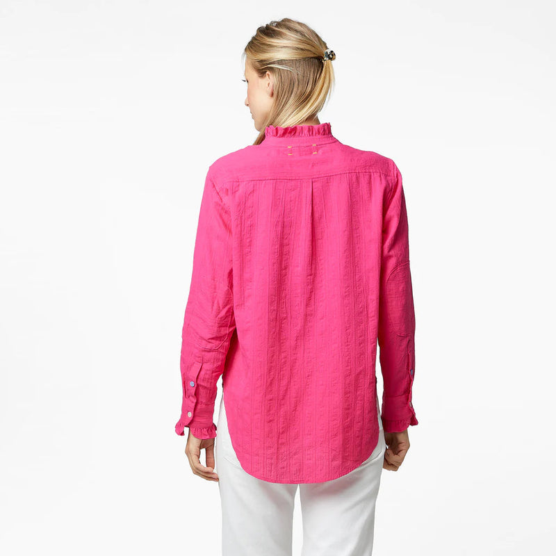 Mia Ruffle Cotton Shirt-Tops/Blouses-Uniquities