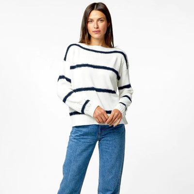 Kaia Stripe Sweater-Sweaters-Uniquities