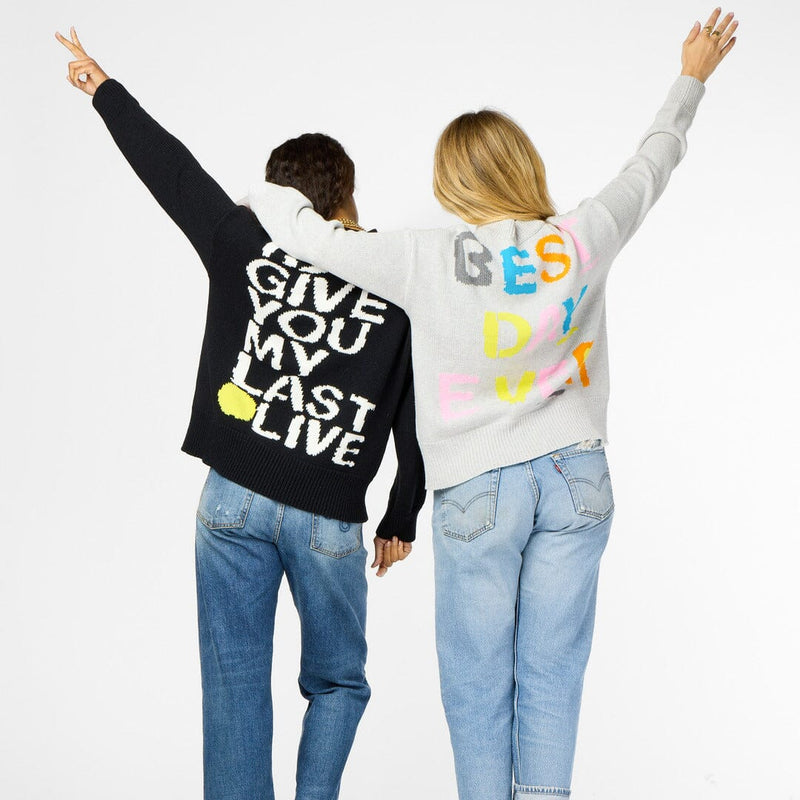 Benton Best Day Ever Sweater-Sweaters-Uniquities