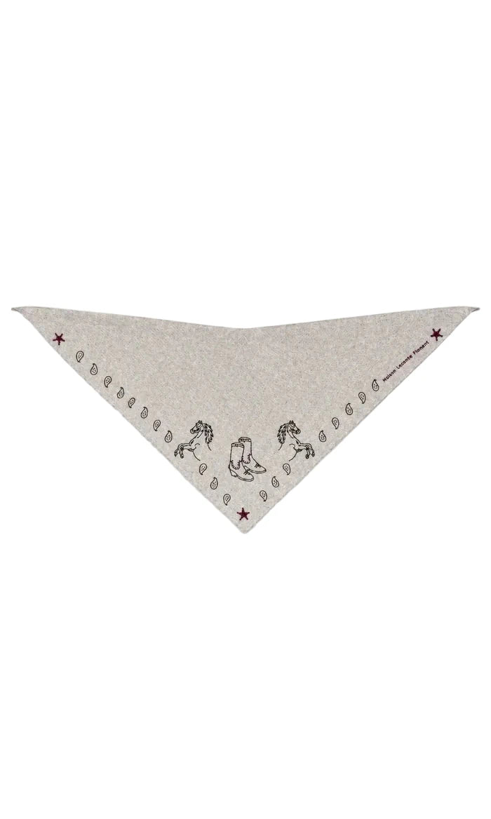 Merino Triangle Scarf by Maison Lecomte - Image 1