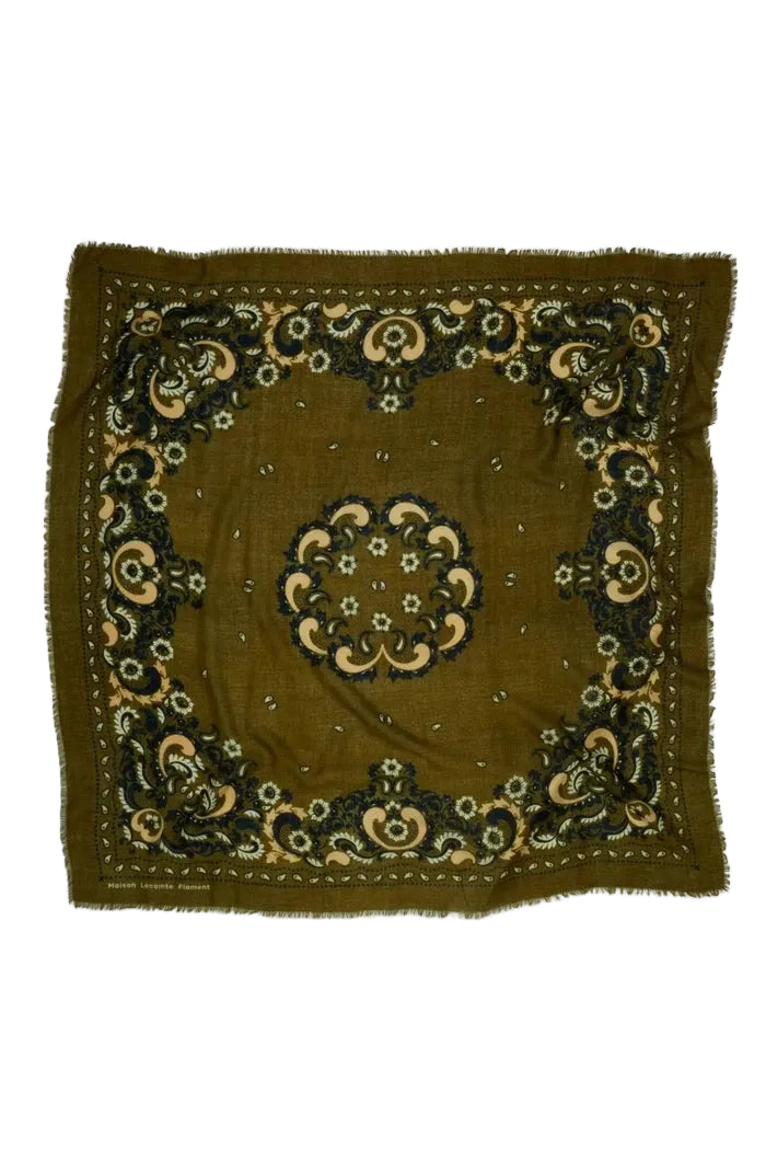 Bandana Flowers Scarf-Accessories-Uniquities