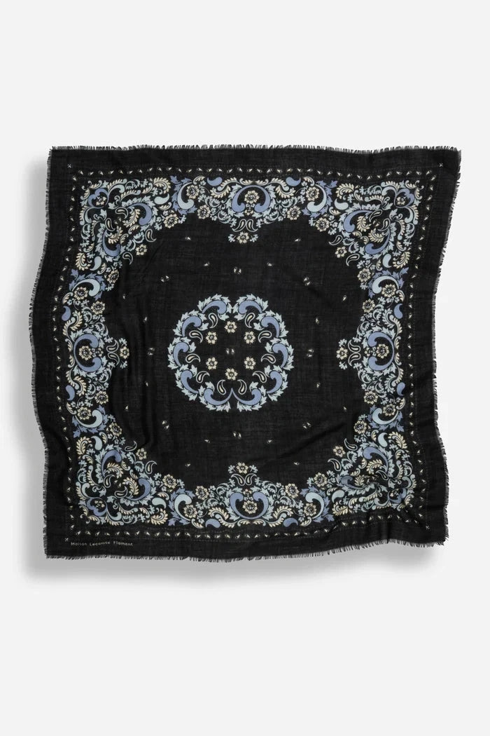 Bandana Flowers Scarf-Accessories-Uniquities