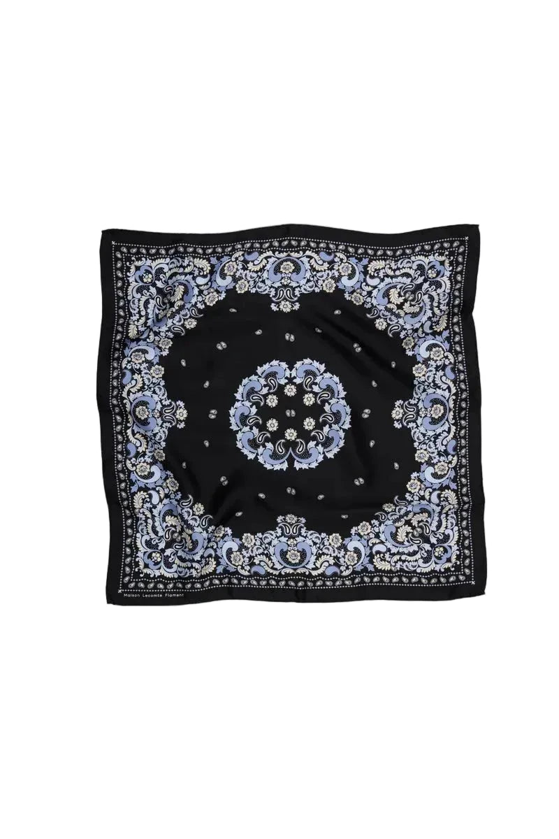 Small Silk Bandana Flowers by Maison Lecomte - Image 1