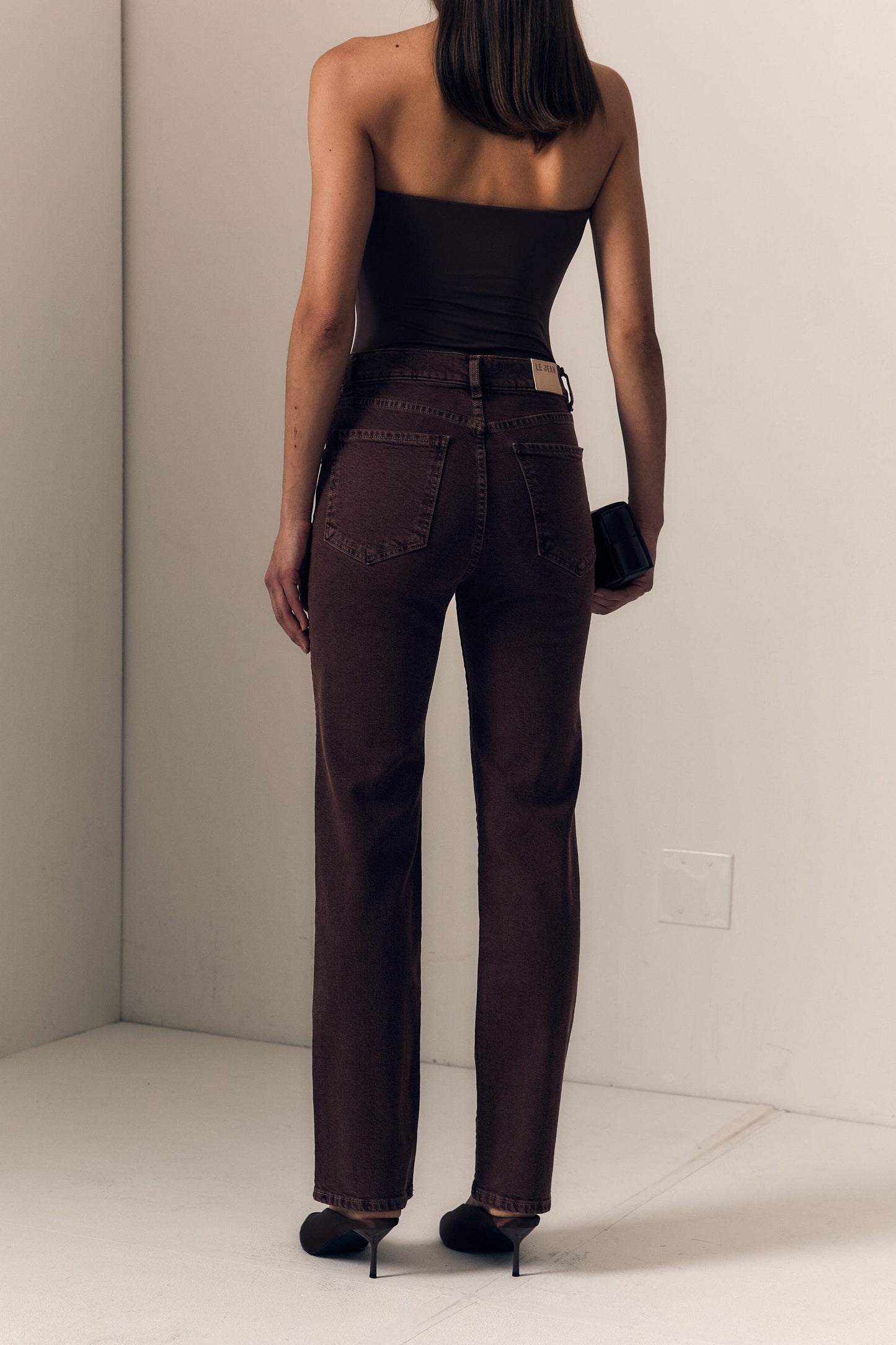 Slim Jean In Espresso-Denim-Uniquities