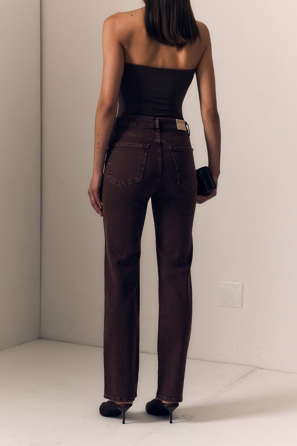 Slim Jean In Espresso-Denim-Uniquities